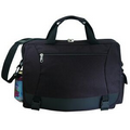 Briefcase w/ Cell Phone Pouch, Bottle Holder & Leather-Like Trim